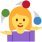 Woman Juggling emoji on Twitter